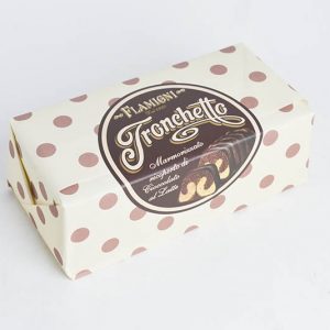 Flamigni – Tronchetto marmorizzato ricoperto di cioccolato al latte.